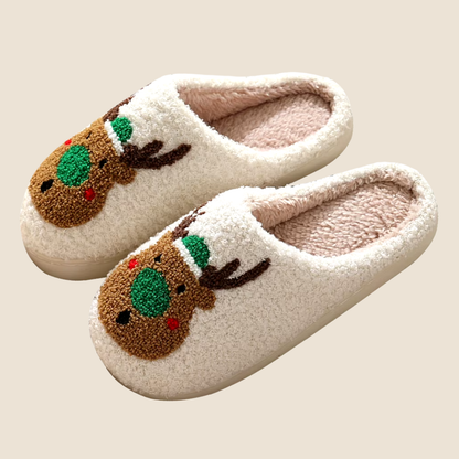 Kerst Slippers – Warme pluche slippers met antislip zool voor Dames en Heren