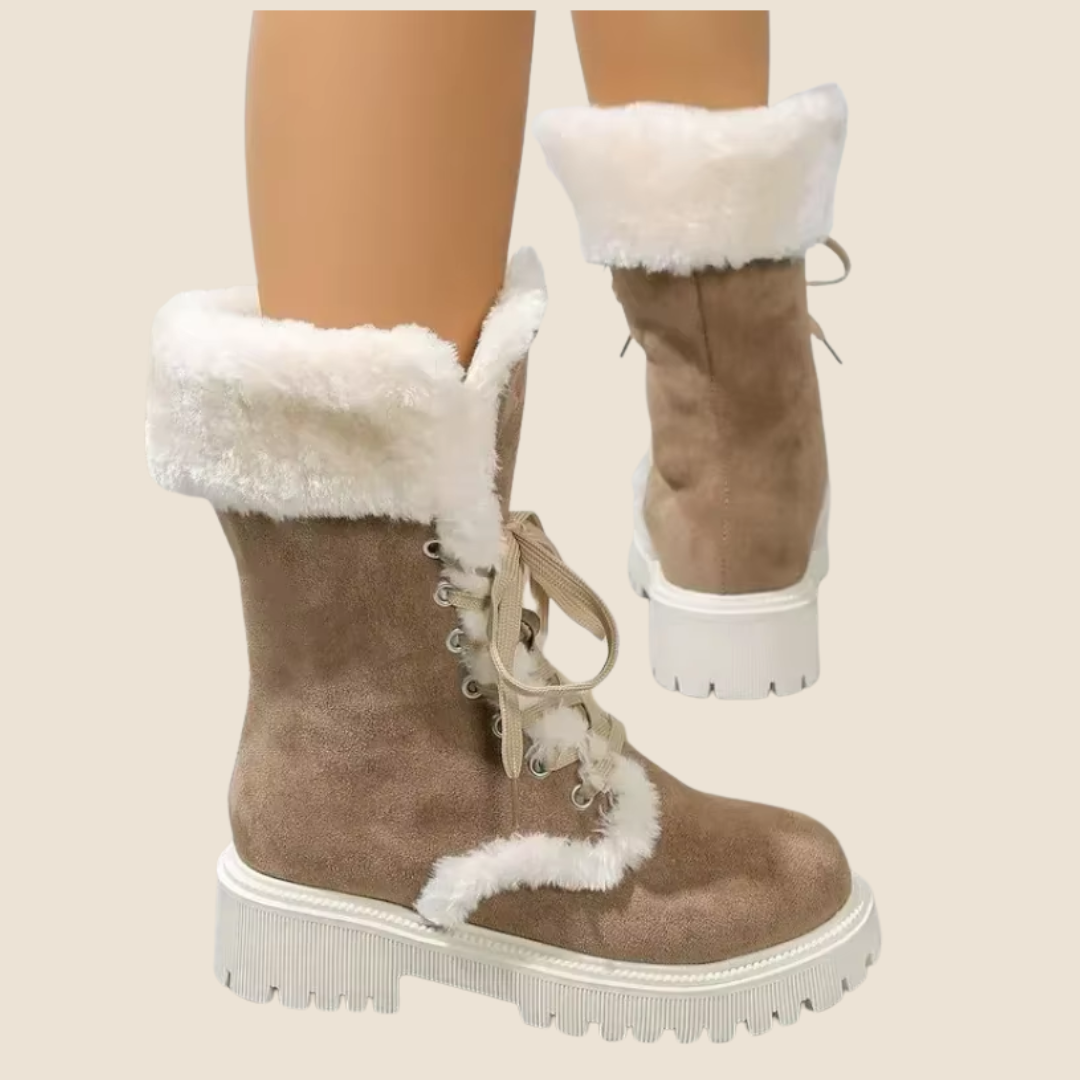 Sneeuwlaarzen Winter Nieuwe Vintage Dikke Zool