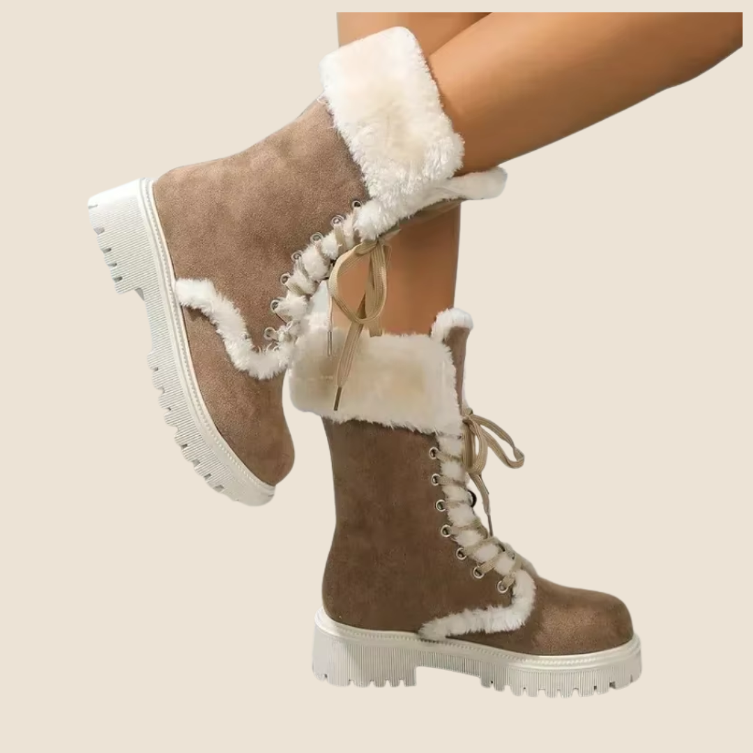 Sneeuwlaarzen Winter Nieuwe Vintage Dikke Zool