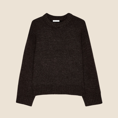 Gebreide trui van wolmix met ronde hals