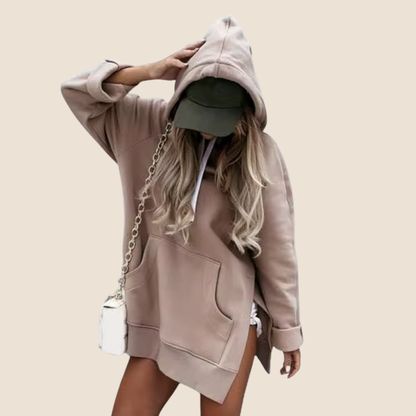 Dames Hoodie – Casual Hooded Pullover met Lange Mouwen voor Herfst en Winter