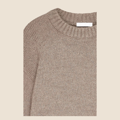 Gebreide trui van wolmix met ronde hals