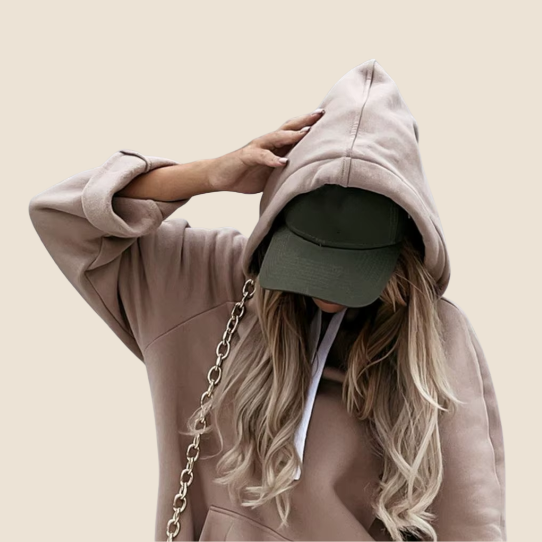 Dames Hoodie – Casual Hooded Pullover met Lange Mouwen voor Herfst en Winter