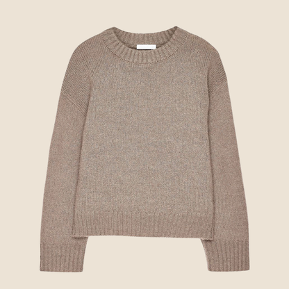 Gebreide trui van wolmix met ronde hals
