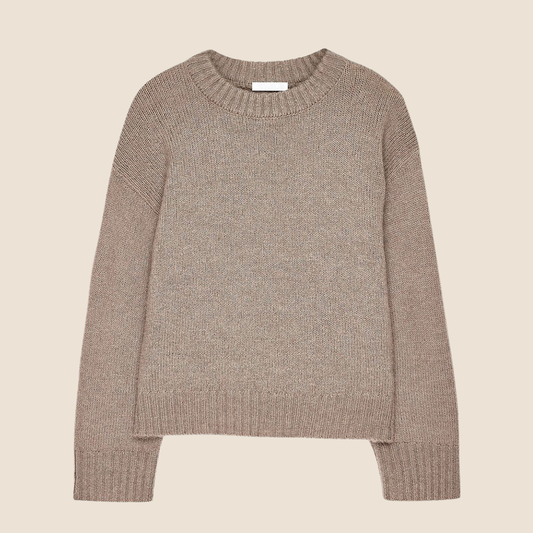 Gebreide trui van wolmix met ronde hals