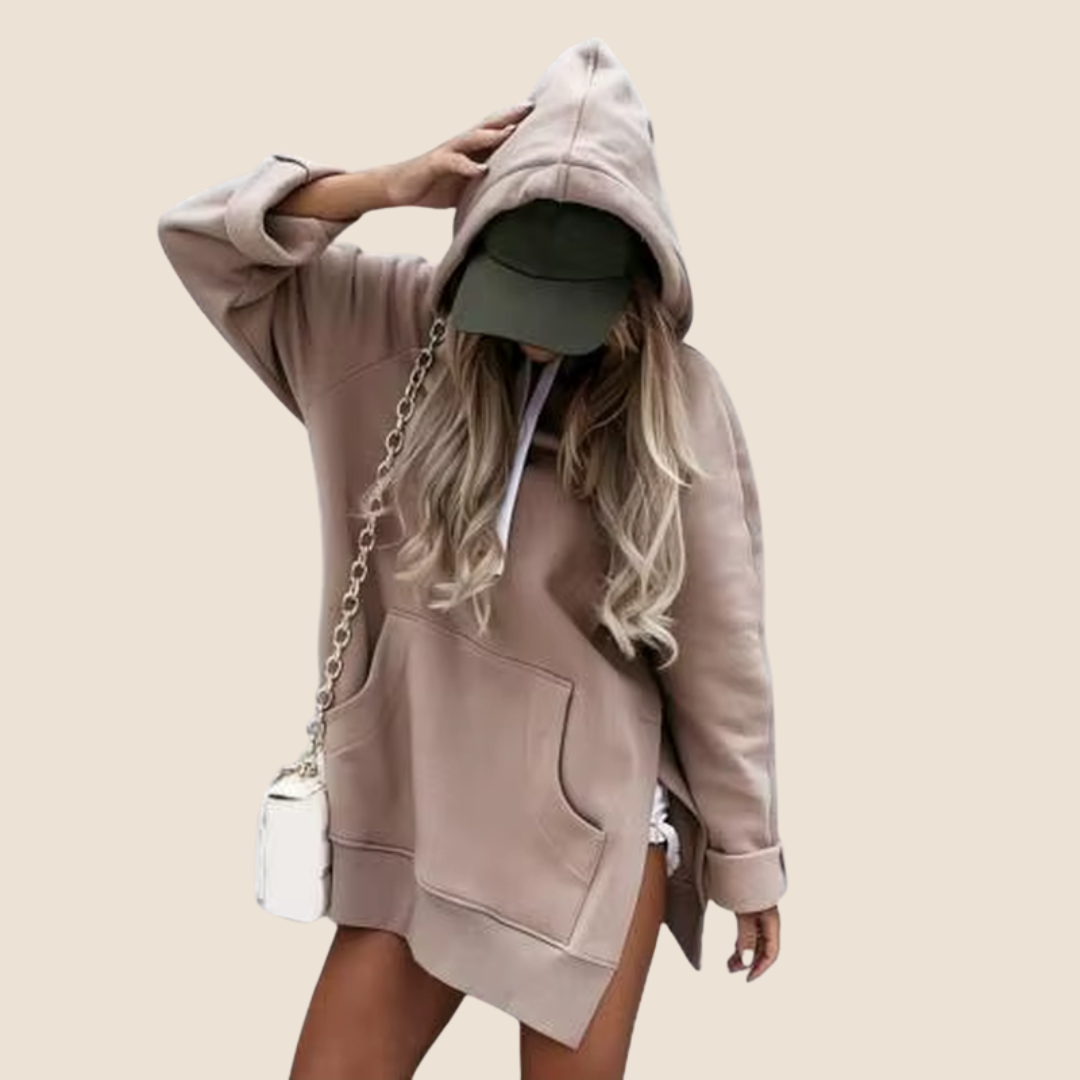 Dames Hoodie – Casual Hooded Pullover met Lange Mouwen voor Herfst en Winter