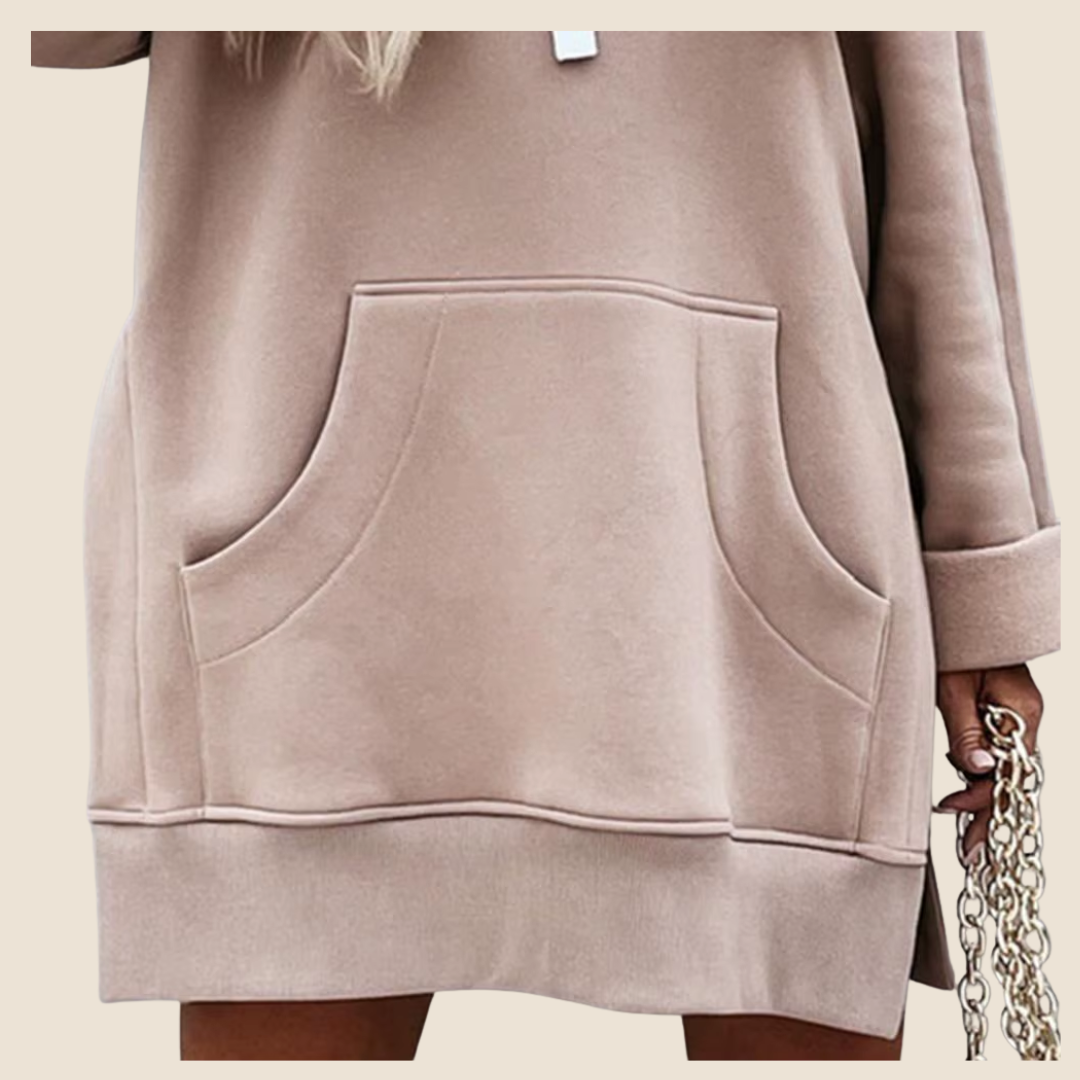 Dames Hoodie – Casual Hooded Pullover met Lange Mouwen voor Herfst en Winter