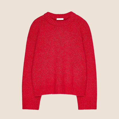 Gebreide trui van wolmix met ronde hals