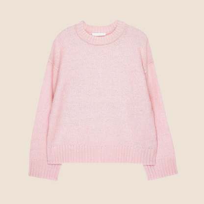 Gebreide trui van wolmix met ronde hals