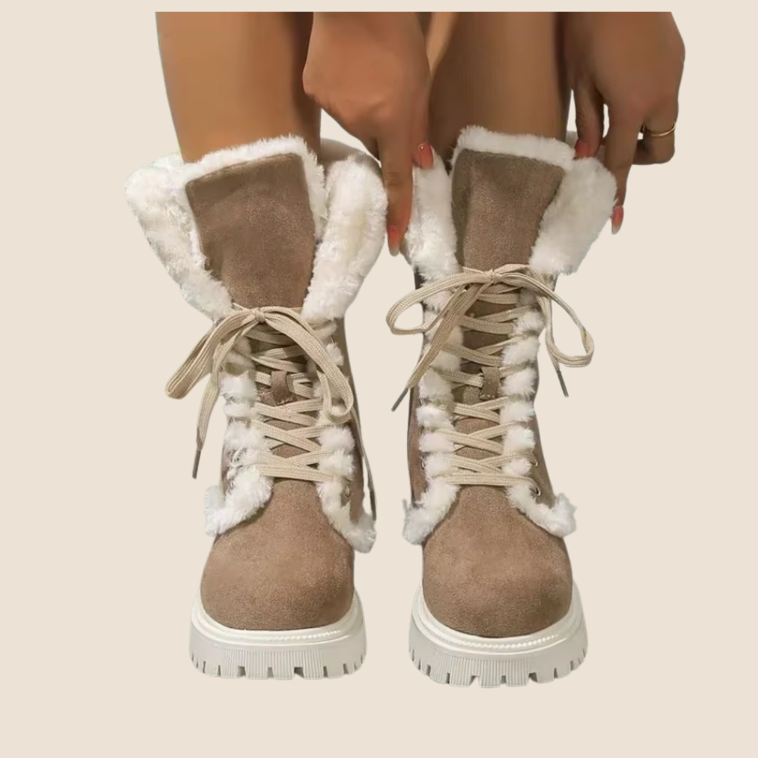 Sneeuwlaarzen Winter Nieuwe Vintage Dikke Zool