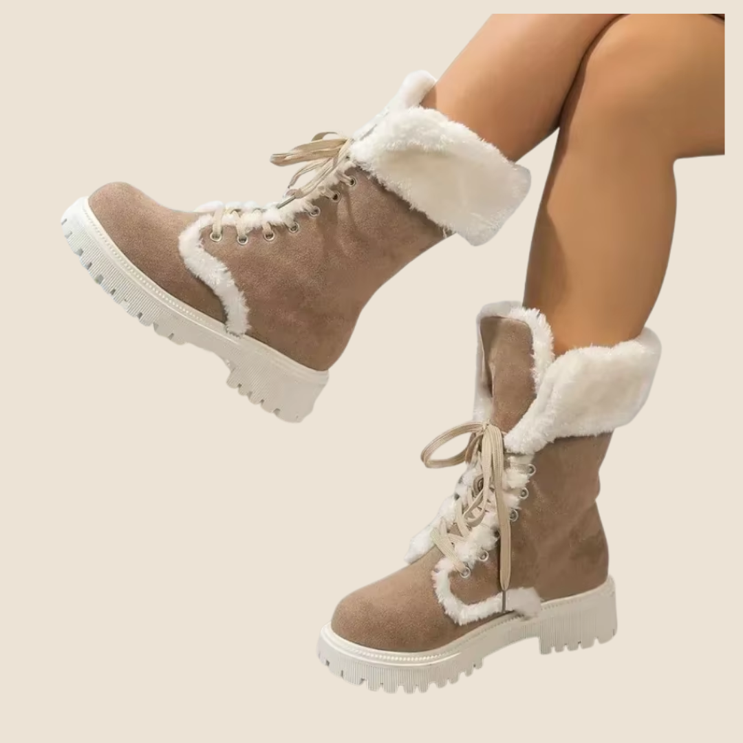 Sneeuwlaarzen Winter Nieuwe Vintage Dikke Zool